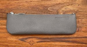 Leder Mäppchen Aris taupe
